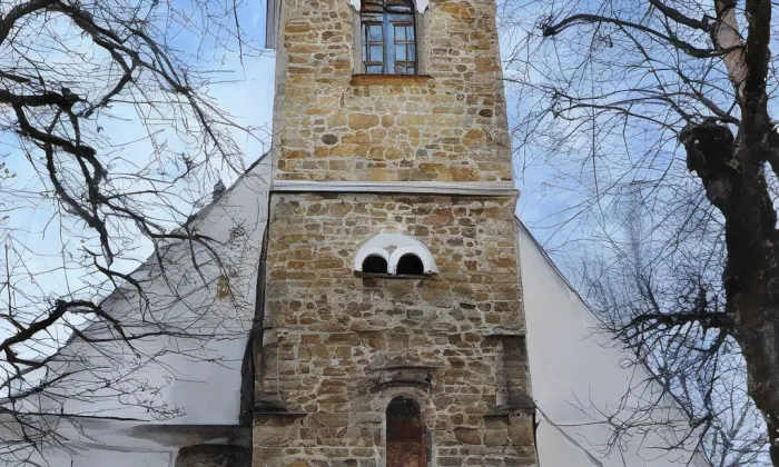 kostel svatého Martina (Bernartice) – akvarel