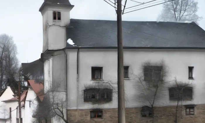Kostel svatého Martina (Bohušov) – winter