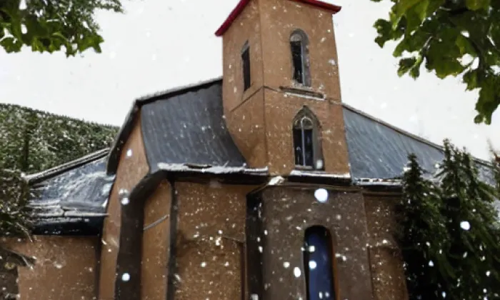 Kostel svatého Martina (Horní Slivno) – winter