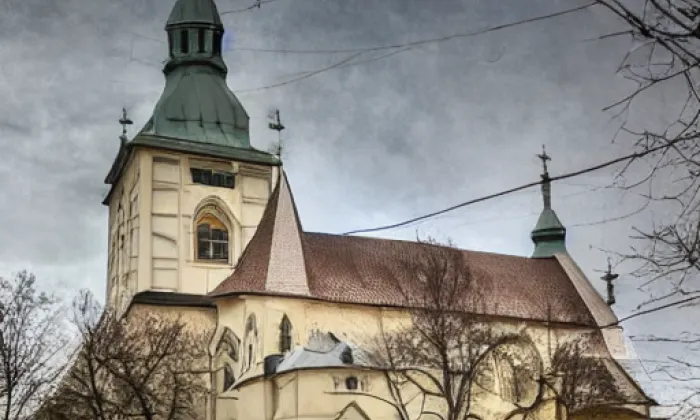 Kostel svatého Martina (Libuň) – akvarel