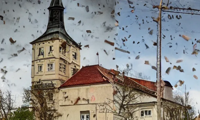 Kostel svatého Martina (Libuň) – noc