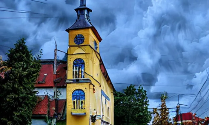 Kostel svatého Martina (Rtyně nad Bílinou) – autumn