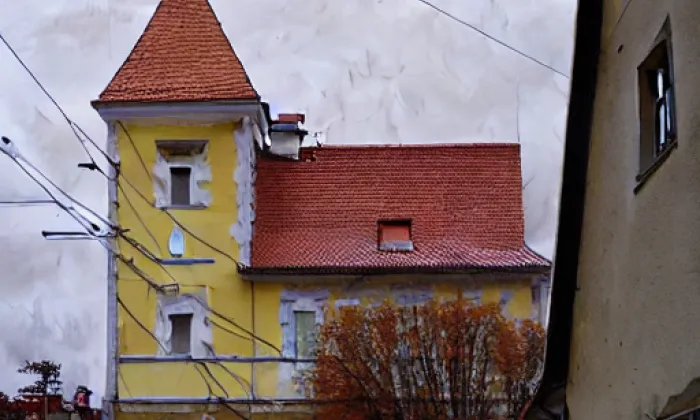 kostel svatého Martina (Věžná) – autumn