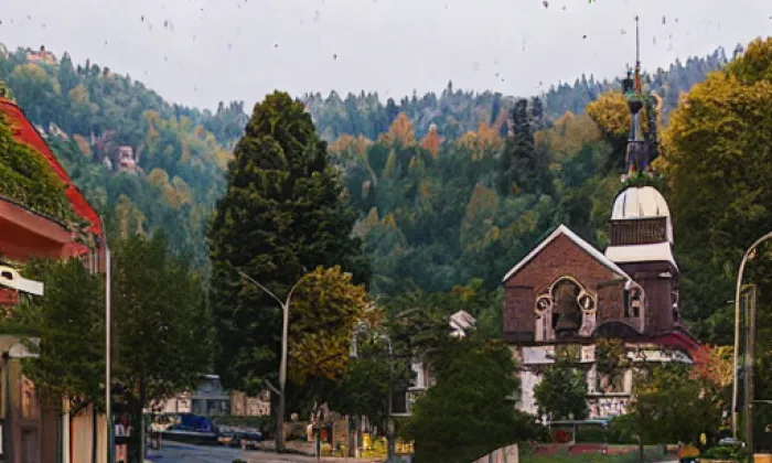 Kostel svatého Matouše (Hať) – noc