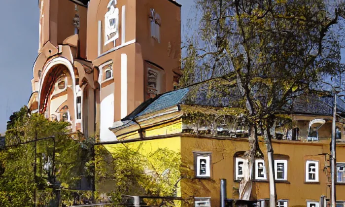 kostel svatého Michaela (Trojovice) – autumn