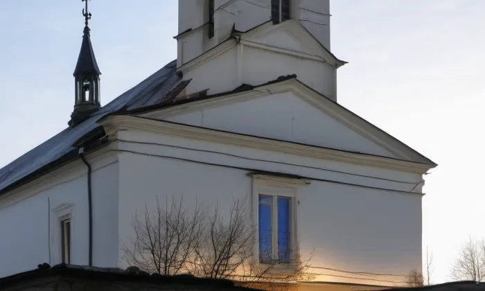 Kostel svatého Michaela archanděla (Kujavy) – winter