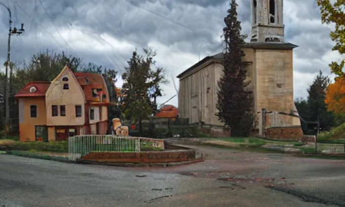 Kostel svatého Michaela archanděla (Libřice) – autumn