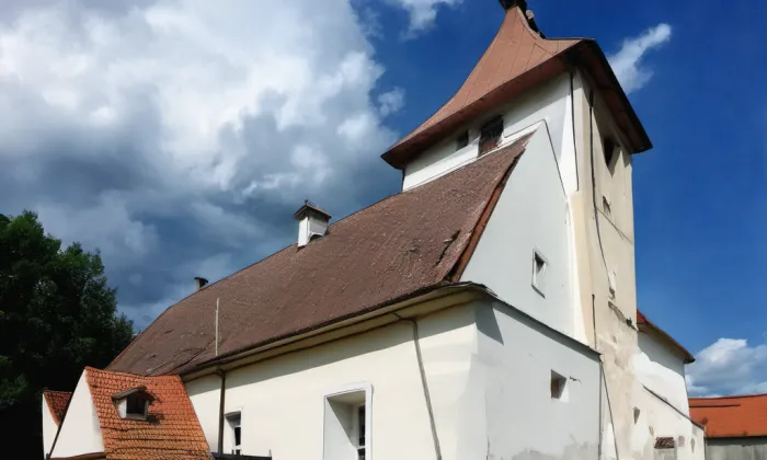 kostel svatého Michala (Žižkovo Pole) – akvarel