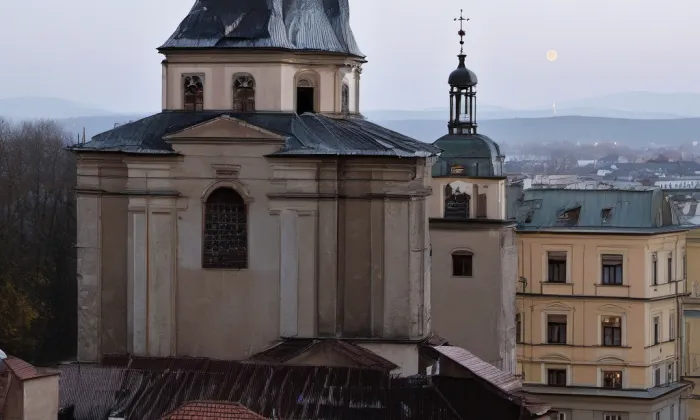 kostel svatého Michala (Olomouc) – noc