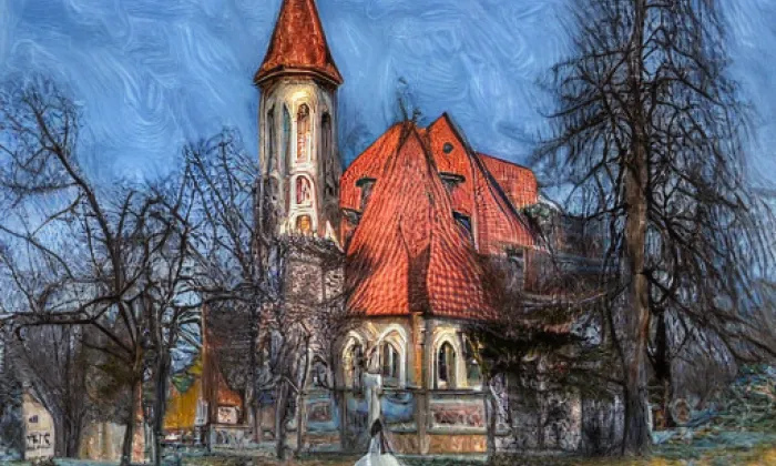 kostel svatého Mikuláše (Boletice) – summer