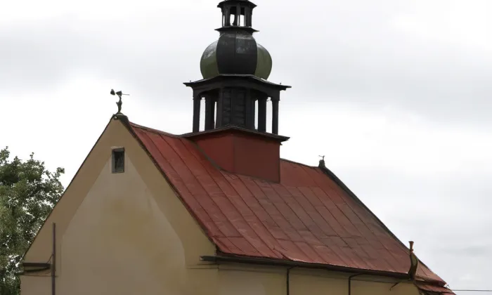kostel svatého Mikuláše (Dlouhá Ves) – akvarel