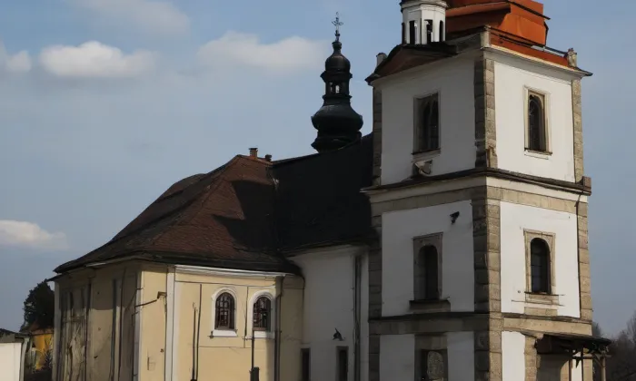Kostel svatého Mikuláše (Horní Branná) – winter