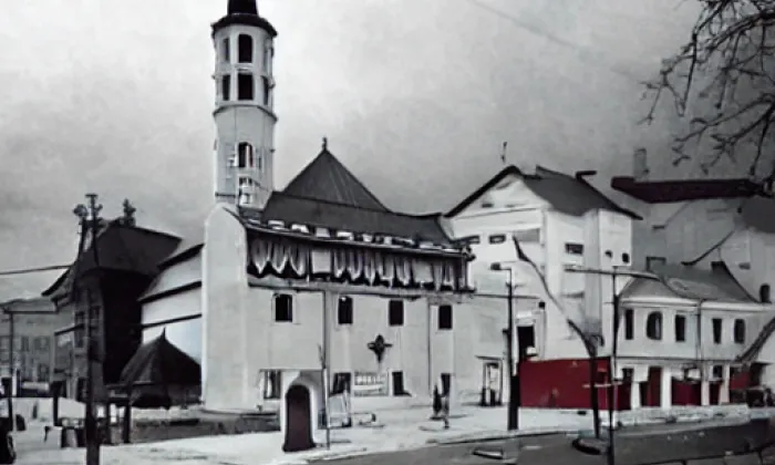 Kostel svatého Mikuláše (Jindřichov) – winter