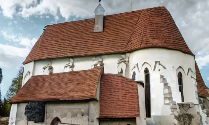 Kostel svatého Mikuláše (Kašperské Hory) – noc