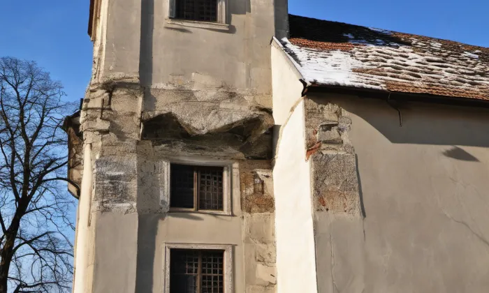 Kostel svatého Mikuláše (Mikulovice) – winter