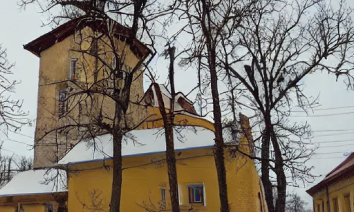 Kostel svatého Mikuláše (Nepomyšl) – winter