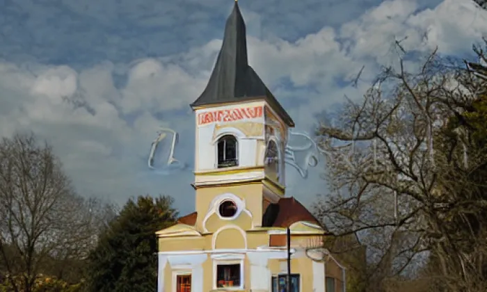 kostel svatého Mikuláše (Ostrov) – autumn
