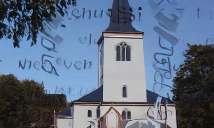 Kostel svatého Mikuláše (Všebořice) – noc