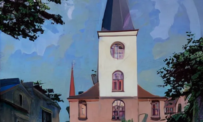 Kostel svatého Mikuláše (Všebořice) – summer