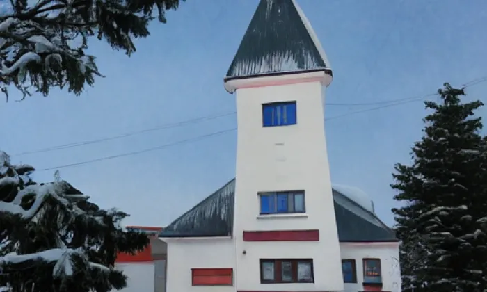 Kostel svatého Mikuláše (Všebořice) – winter