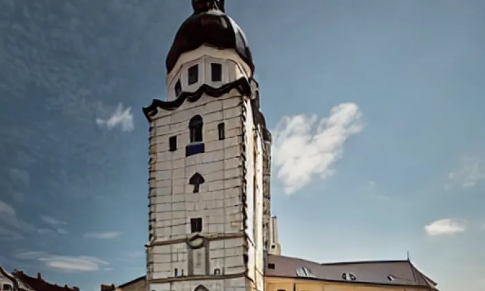 Kostel svatého Mikuláše (Velké Meziříčí) – akvarel