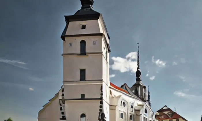Kostel svatého Mikuláše (Velké Meziříčí) – noc