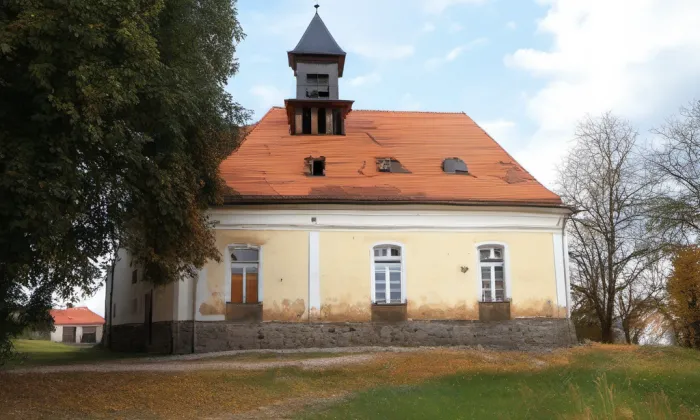 kostel svatého Mikuláše v Němčicích – autumn