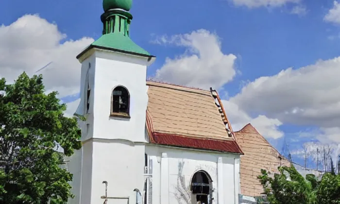 Kostel svatého Mikuláše v Oticích – winter