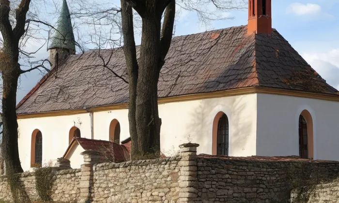 Kostel svatého Mikuláše ve Svatém Mikuláši – autumn