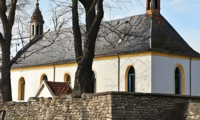 Kostel svatého Mikuláše ve Svatém Mikuláši – noc