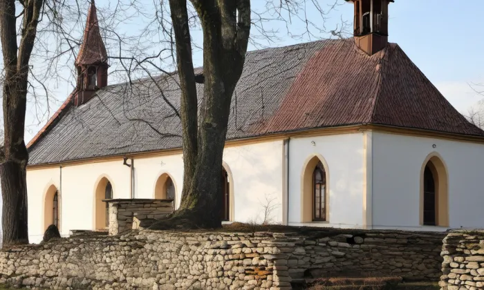 Kostel svatého Mikuláše ve Svatém Mikuláši – winter