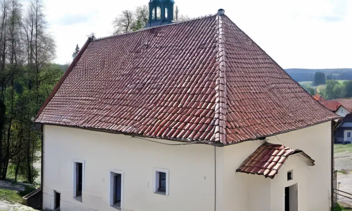 Kostel svatého Palmacia – akvarel