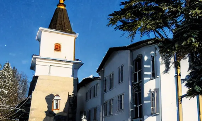 kostel svatého Petra (Milín) – winter