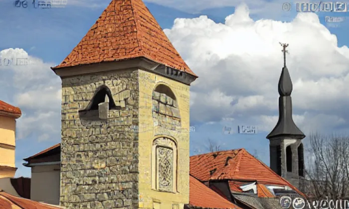 Kostel svatého Petra a Pavla (Řeporyje) – autumn
