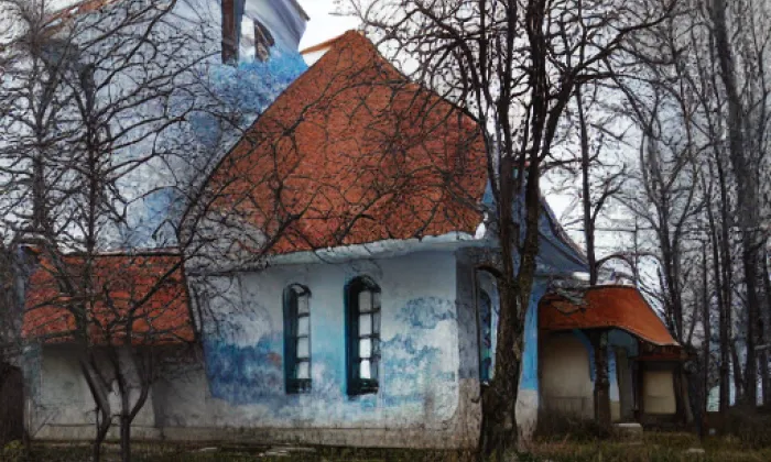 kostel svatého Petra a Pavla (České Křídlovice) – winter