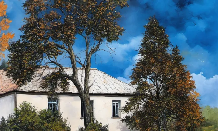 Kostel svatého Petra a Pavla (Dobré) – autumn