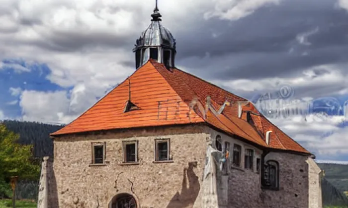 kostel svatého Petra a Pavla (Dolany) – noc