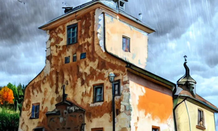 Kostel svatého Petra a Pavla (Liteň) – autumn