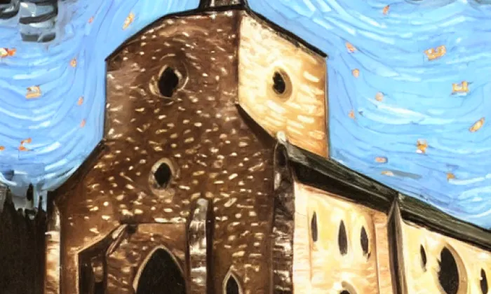 Kostel svatého Petra a Pavla (Liteň) – noc