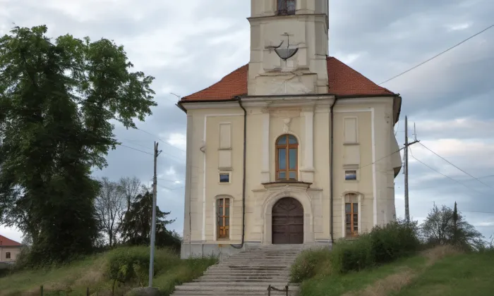 kostel svatého Petra a Pavla (Lovčice) – summer
