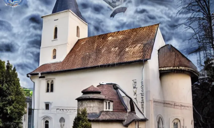 Kostel svatého Petra a Pavla (Mikulovice) – noc