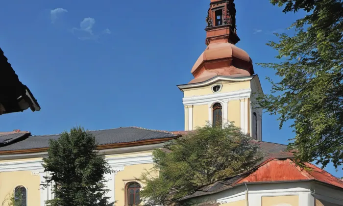 Kostel svatého Petra a Pavla (Milovice u Hořic) – akvarel