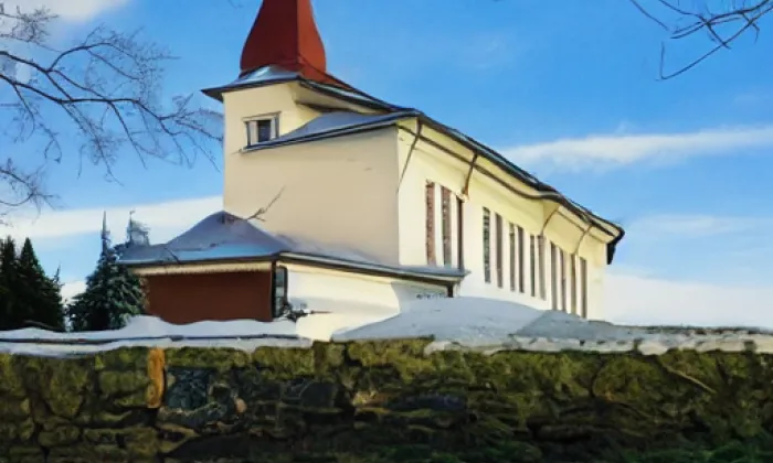 kostel svatého Petra a Pavla (Rozhovice) – winter