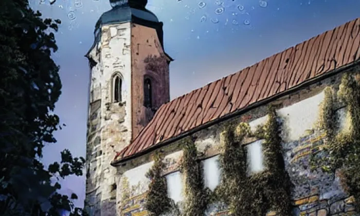 kostel svatého Petra a Pavla (Tasov) – noc