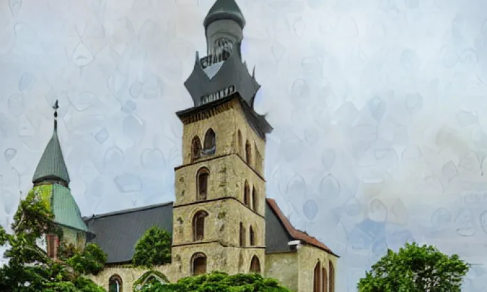 Kostel svatého Petra a Pavla ve Varnsdorfu – noc