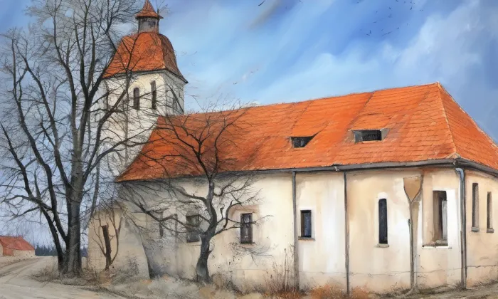 Kostel svatého Prokopa (Žiželice) – autumn