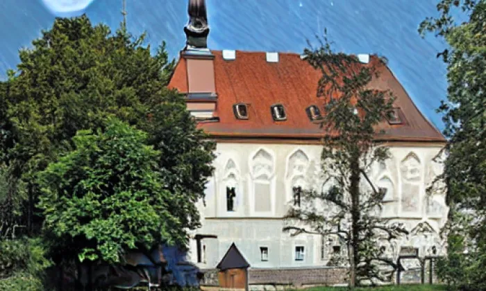 Kostel svatého Prokopa (Štěnovice) – noc