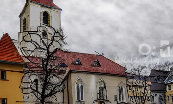 kostel svatého Prokopa (Křtěnov) – noc