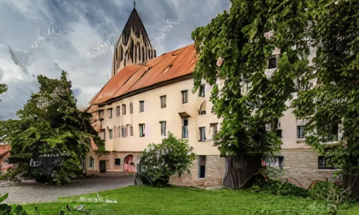 Kostel svatého Prokopa (Semčice) – noc