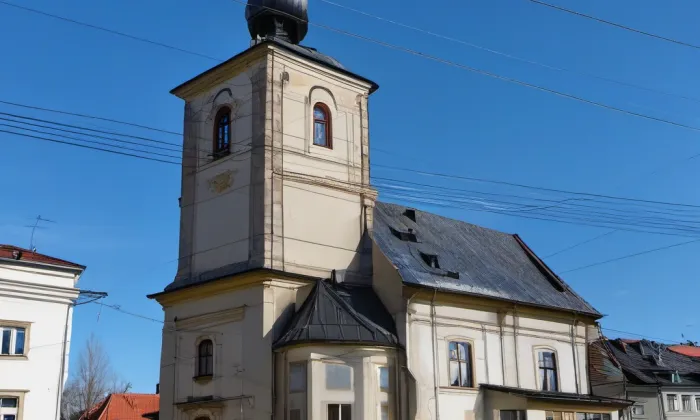 kostel svatého Prokopa (Sobkovice) – akvarel
